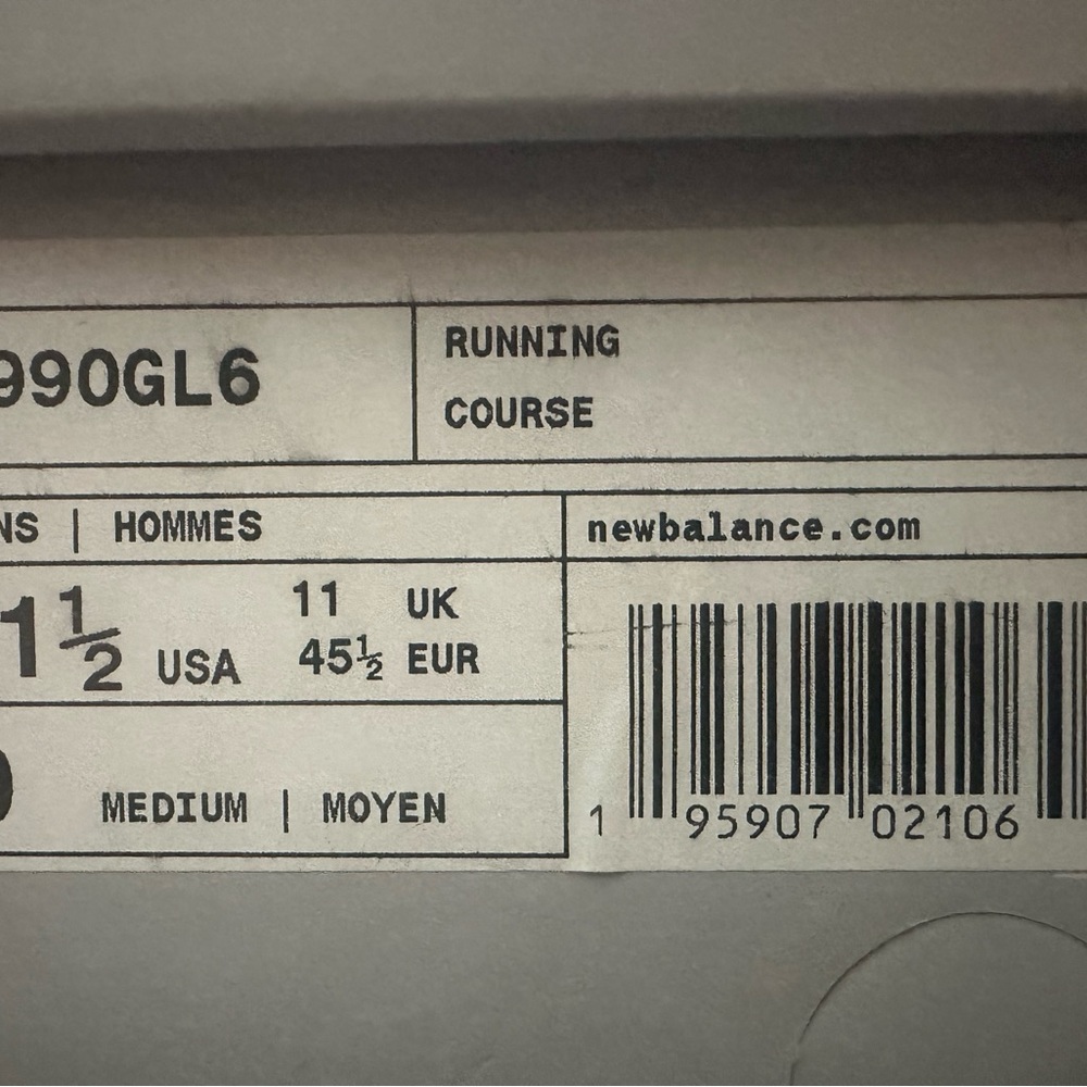 New Balance Men's Gray 990 - Picture 4 of 4